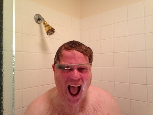 Scoble en la ducha con las Google Glass