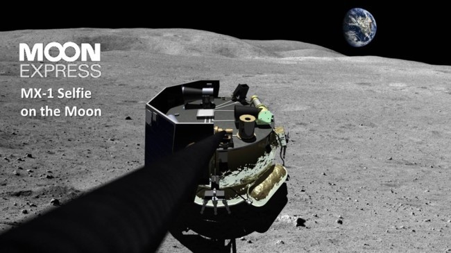 Moon Express Lunar Lander Selfie Photo