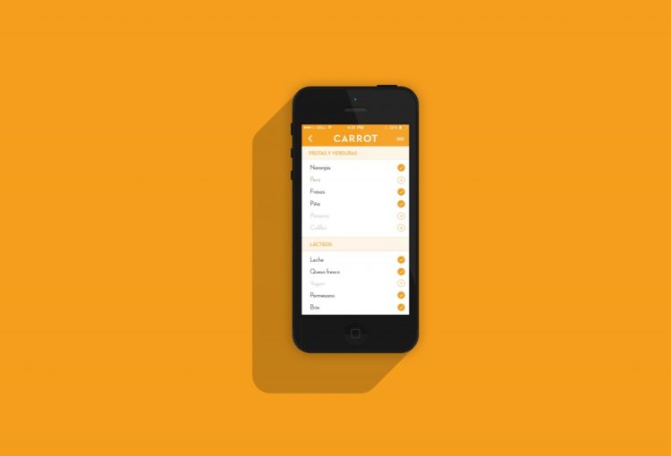 Carrot es una de las apps para cocinar que permite buscar recetas para los ingredientes que tenemos en casa.